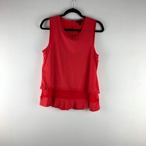 J. Crew sleeveless drapery sheer tank top Medium
